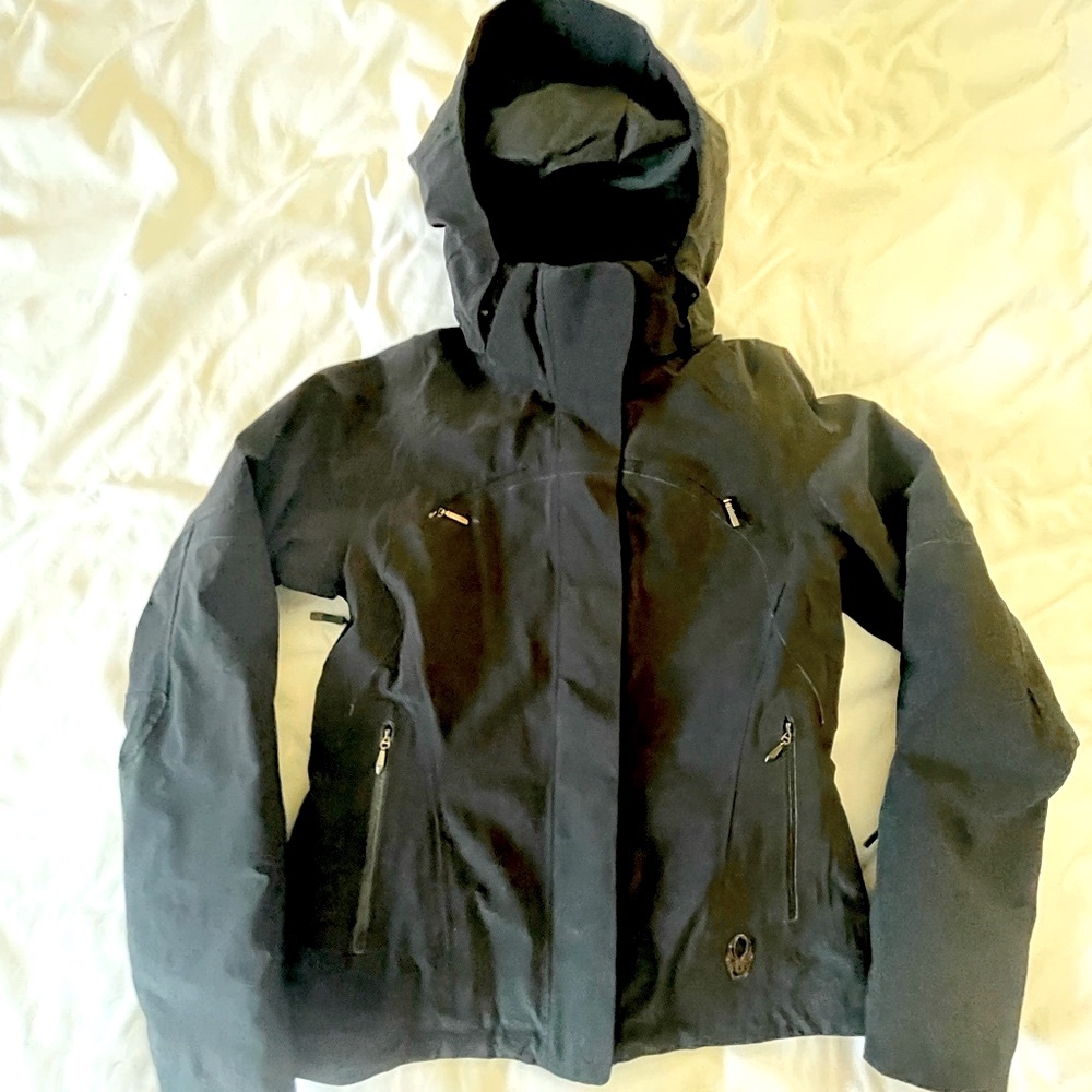 SPYDER women’s insulated ski jacket black size 8